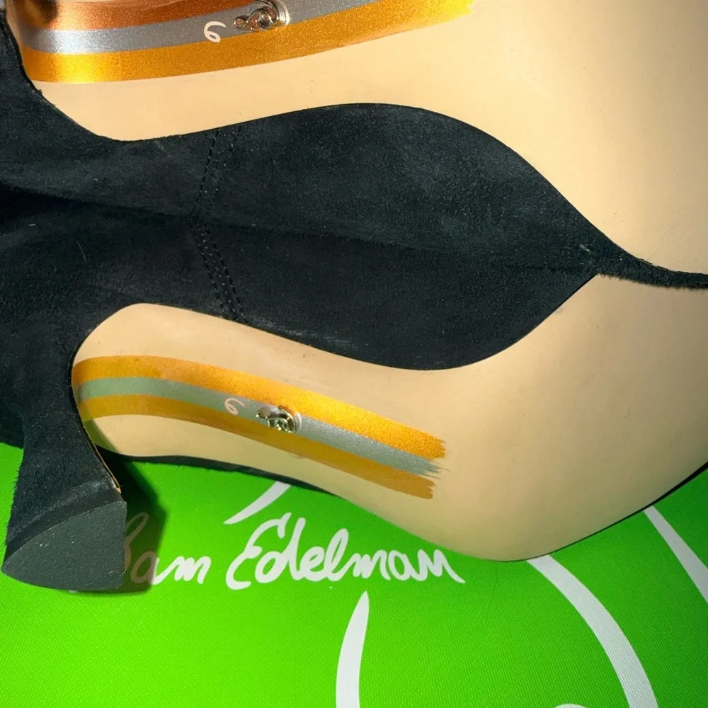 Sam Edelman Black Heeled Boots - Picture 13 of 15